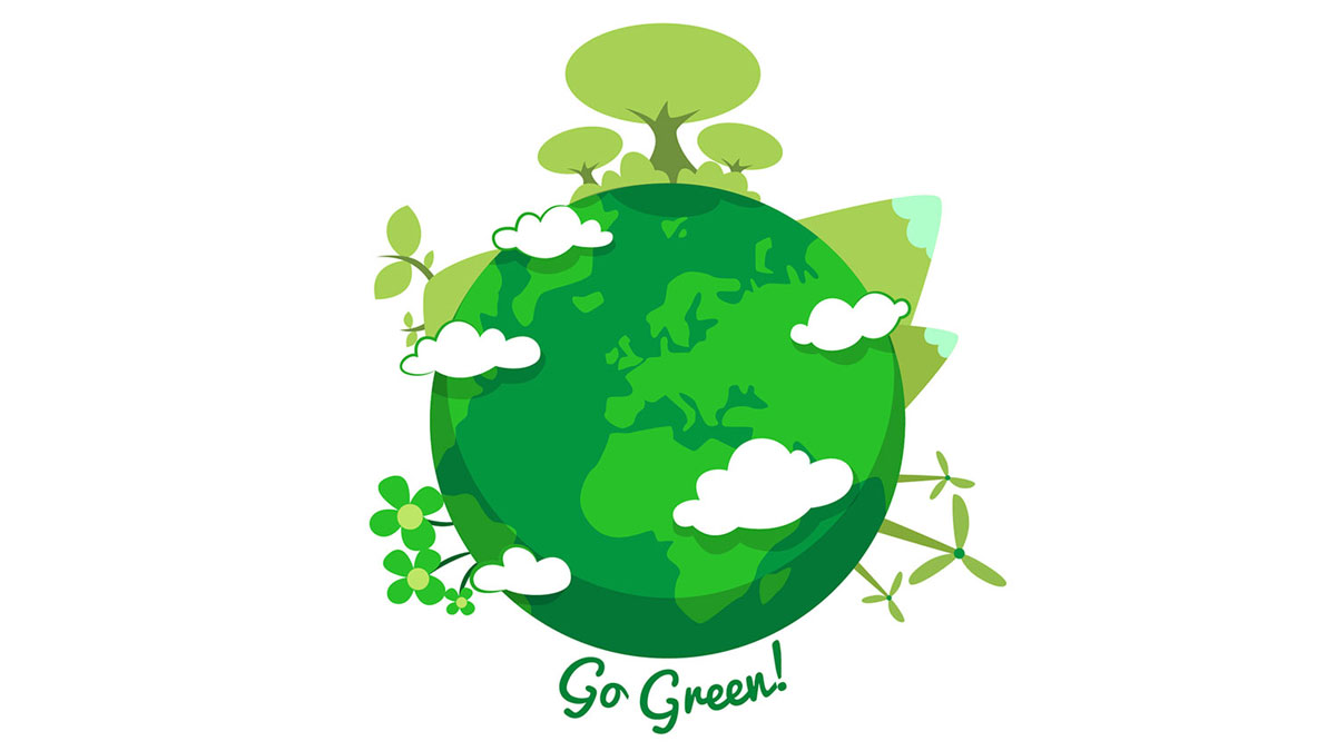 Зеленая Планета на прозрачном фоне