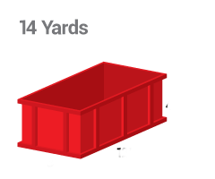 A 14 yard Dumpster Bin is good for Asphalt, Bricks, Concrete, Soil, Household Garbage, Construction Garbage, Ceramic, Plaster, Roofing and Wood Waste.