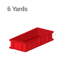 A 6 yard Mini Bin is good for Roofing, Plaster, Ceramic, Construction Garbage, Household Garbage, Wood, Bricks, Asphalt, Concrete and Soil Waste.