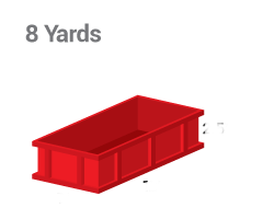 A 8 yard Mini Bin is good for Wood, Soil, Concrete, Asphalt, Bricks, Roofing, Ceramic, Construction Garbage, Plaster, Drywall and Household Garbage